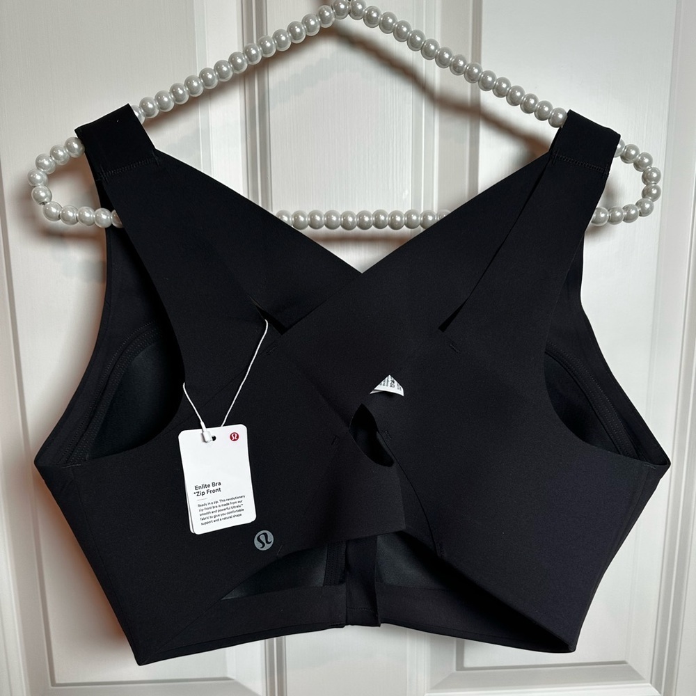 Lululemon Black Women's Intimate Zip-Front Bra - Picture 3 of 8